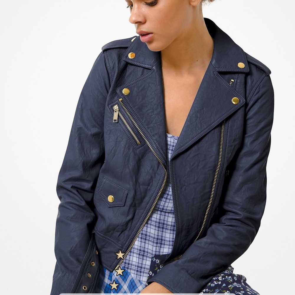 Michael Kors Crinkled leather jacket